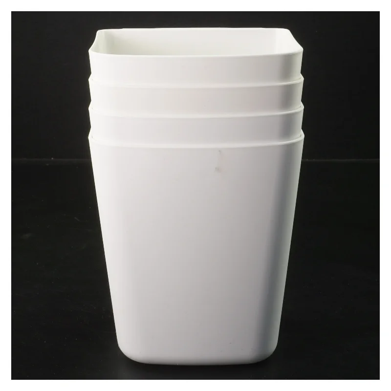 Sæt af 4 hvide opbevaringskasser fra IKEA (str. 4 stk 13x11,5 cm)