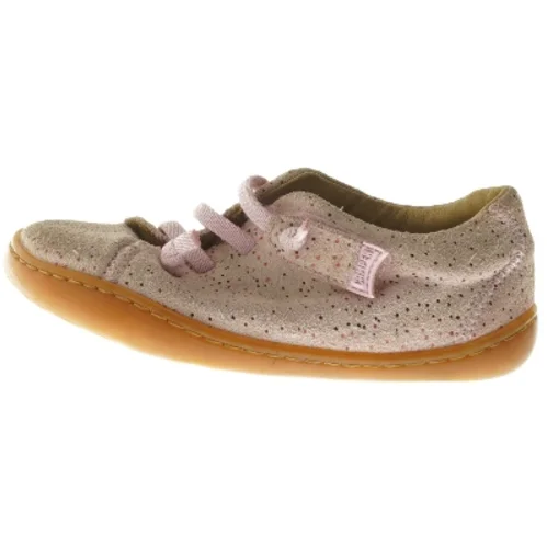 Lyserøde børnesko fra Camper i ruskind, str. 25 fra Camper (str. 25 )