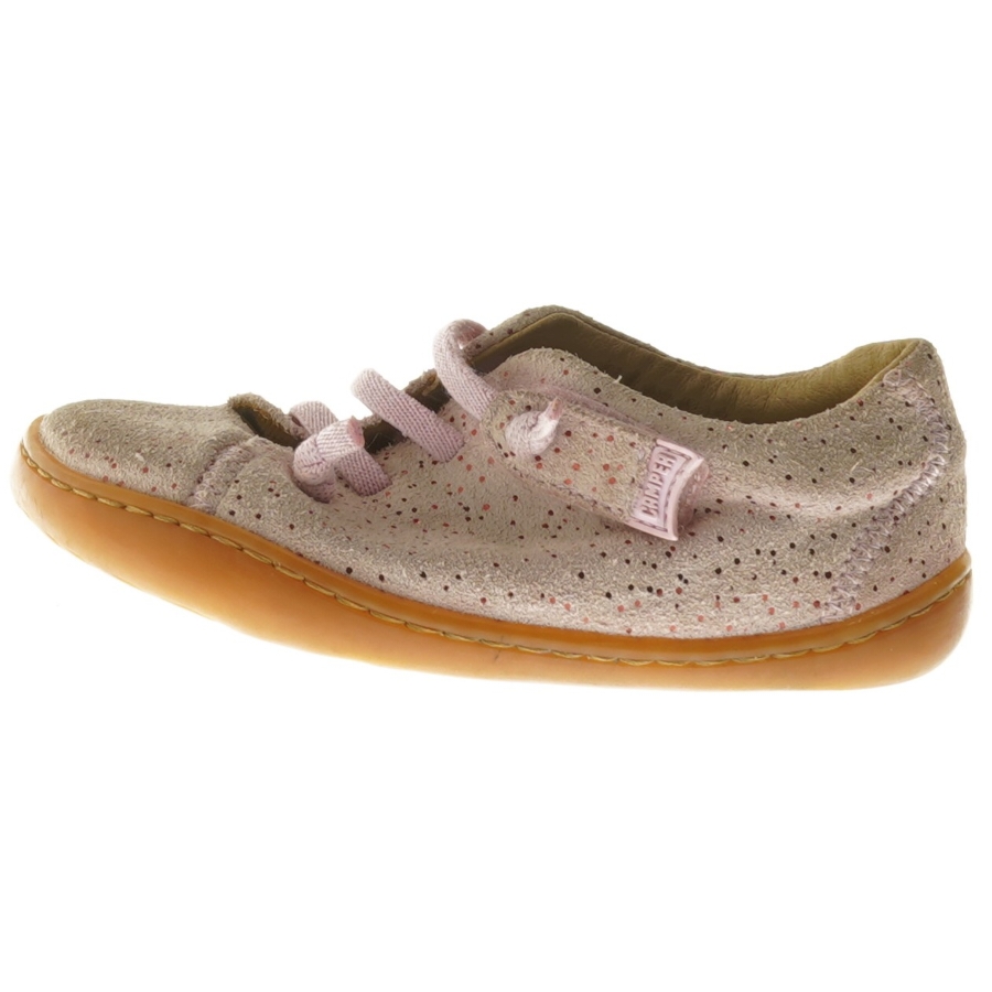 Lyserøde børnesko fra Camper i ruskind, str. 25 fra Camper (str. 25 )