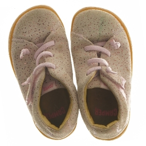 Lyserøde børnesko fra Camper i ruskind, str. 25 fra Camper (str. 25 )