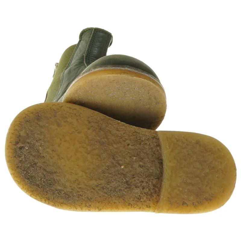 Grønne børnestøvler i læder fra PomPom størrelse 24 fra Pompom (str. 24 )