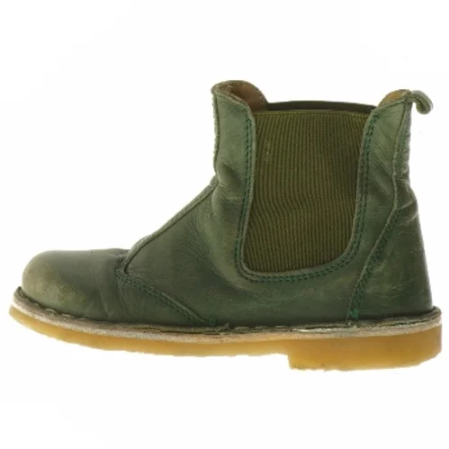 Grønne børnestøvler i læder fra PomPom størrelse 24 fra Pompom (str. 24 )