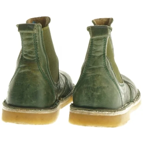 Grønne børnestøvler i læder fra PomPom størrelse 24 fra Pompom (str. 24 )