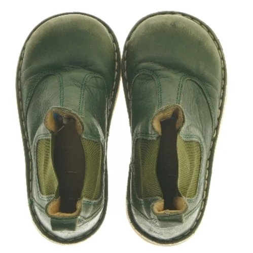 Grønne børnestøvler i læder fra PomPom størrelse 24 fra Pompom (str. 24 )