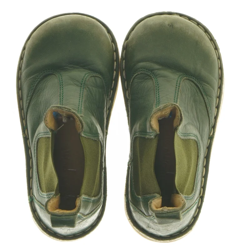 Grønne børnestøvler i læder fra PomPom størrelse 24 fra Pompom (str. 24 )