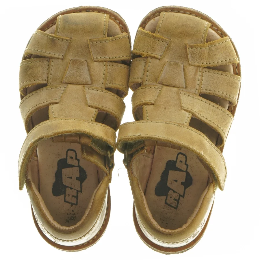 RAP Lædersandaler med rågummisål fra Rap (str. 25 )