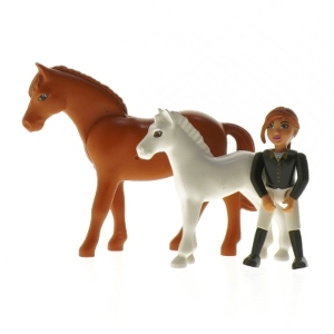 Legesæt med heste og rytter (str. 8-13 cm)