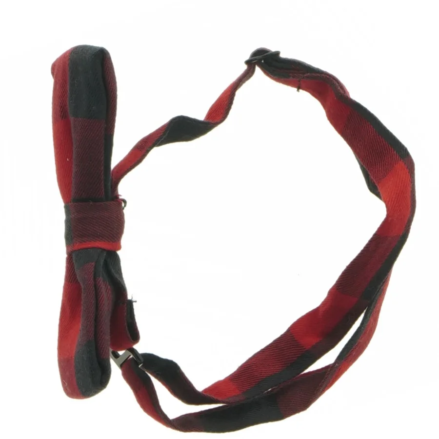 Rød og sort ternet butterfly fra H&M (str. Ø 12 cm)