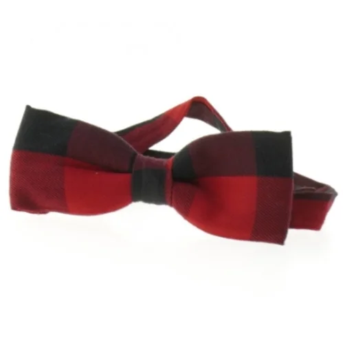 Rød og sort ternet butterfly fra H&M (str. Ø 12 cm)