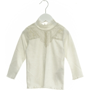 Bluse med blonder - fra Name It (str. 86 cm)