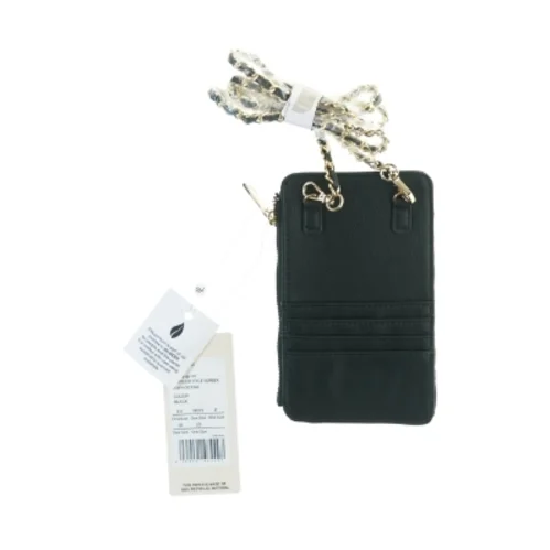 Sort læderpung med kæde fra Anna Field (str. 17 x 11 cm)