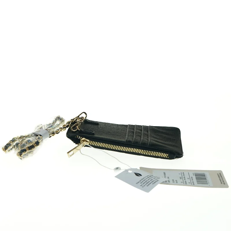 Sort læderpung med kæde fra Anna Field (str. 17 x 11 cm)