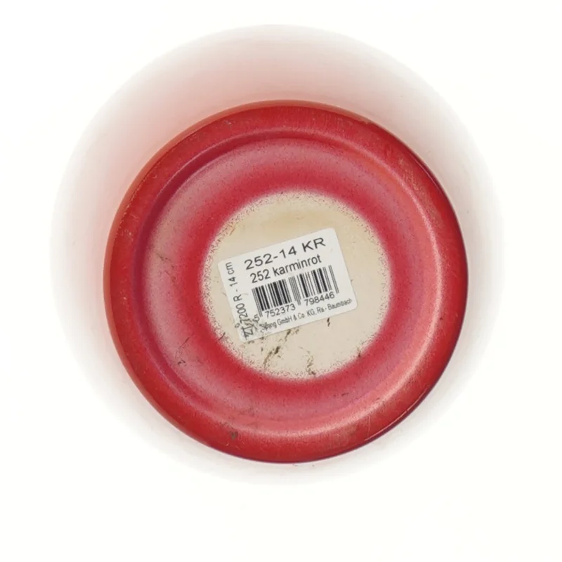 Rød urtepotteskjuler (str. 14 cm)