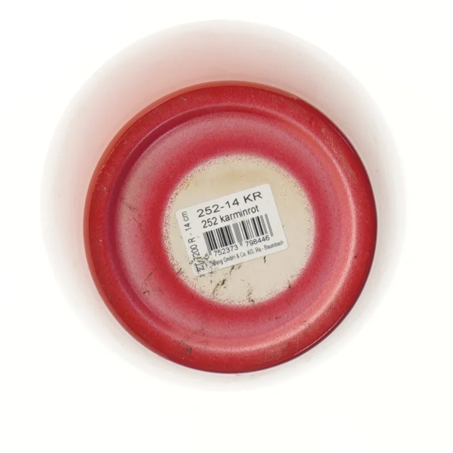 Rød urtepotteskjuler (str. 14 cm)