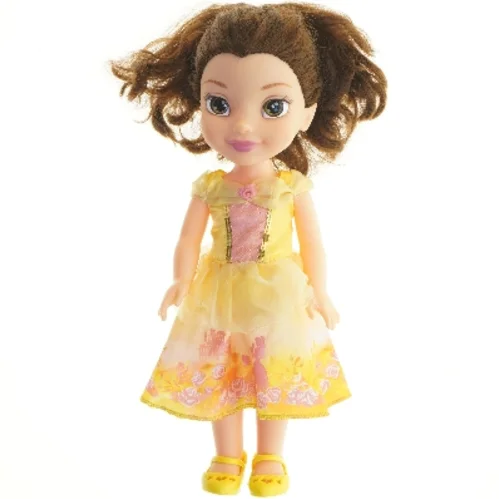 35 cm dukke med gul kjole (str. 35 cm)