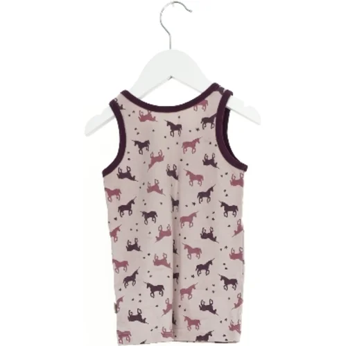 Børne tanktop med hestemønster (str. 92)