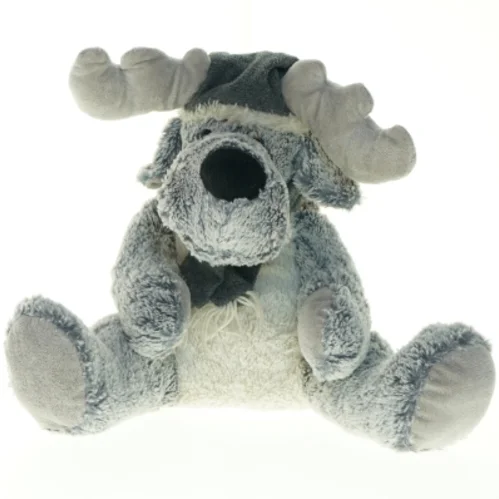 Tøjdyr elg med bamsehue (str. H. 38 cm)