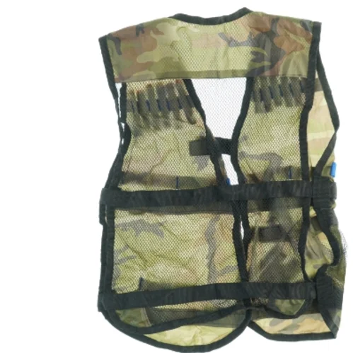 Kamuflage taktikvest med skumpatroner (str. 50 x. 35 cm)