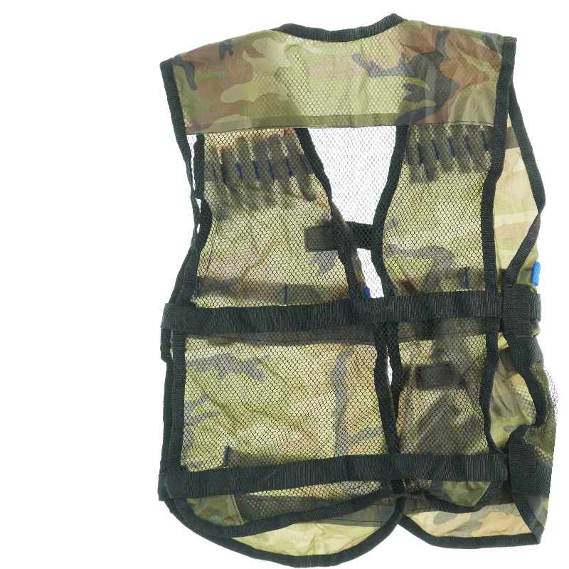 Kamuflage taktikvest med skumpatroner (str. 50 x. 35 cm)