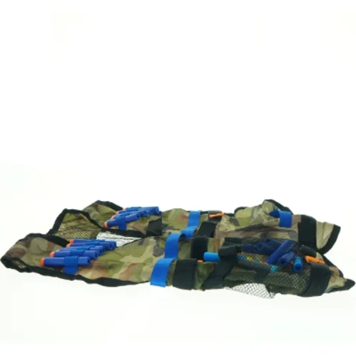 Kamuflage taktikvest med skumpatroner (str. 50 x. 35 cm)