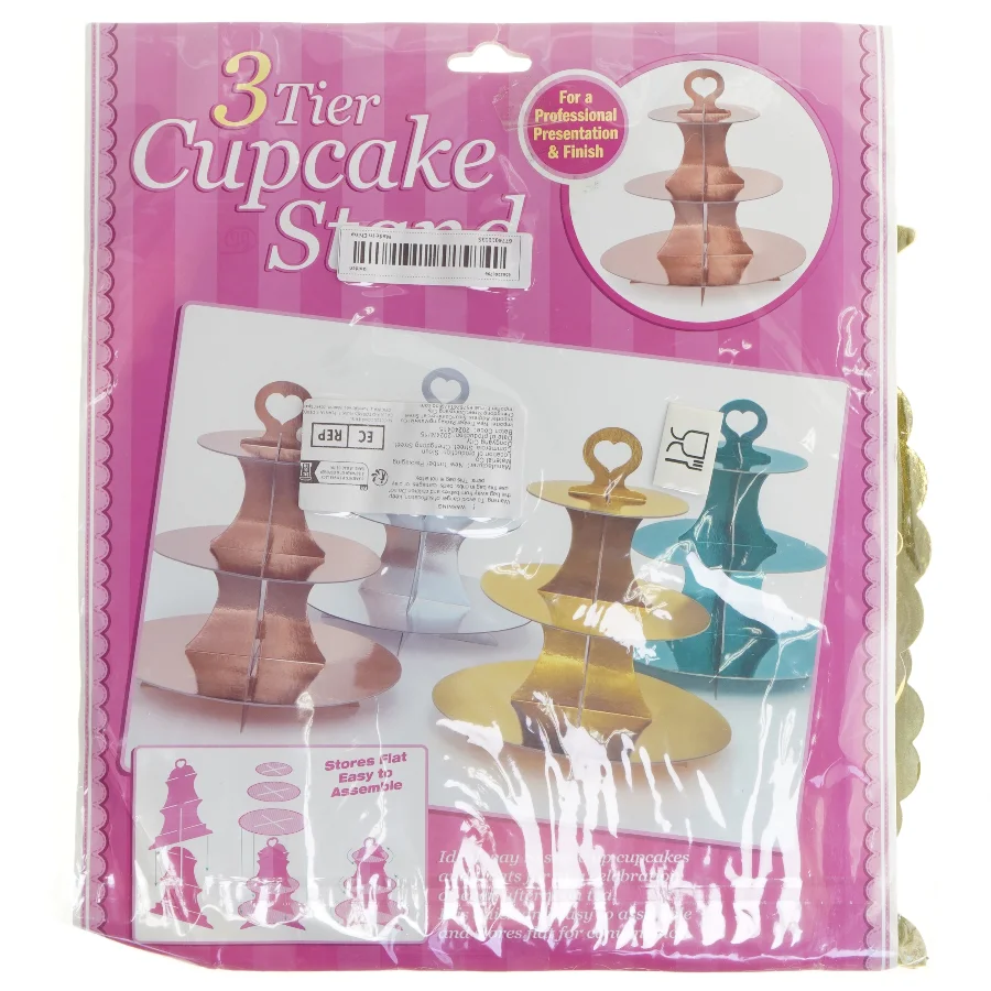 Cupcake stativ i 3 niveauer (str. 34x30 cm)