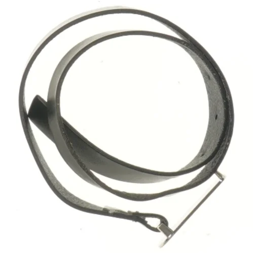 Læderbælte med metalspænde (str. 84,5 cm)