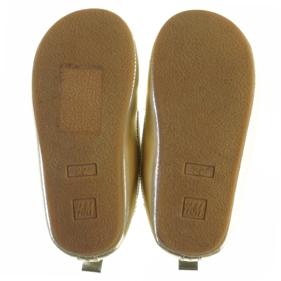 Guld ballerina børnesko fra H&M (str. 22)