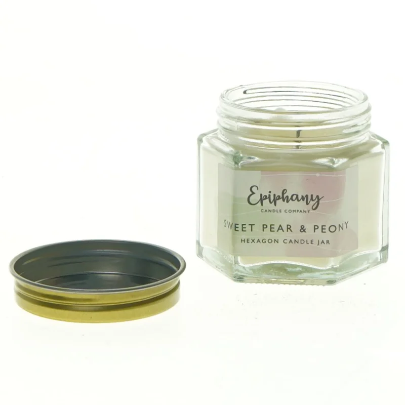 Sekskantet duftlys fra Epiphany (str. 6 x 6 cm)