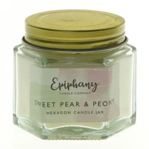 Sekskantet duftlys fra Epiphany (str. 6 x 6 cm)