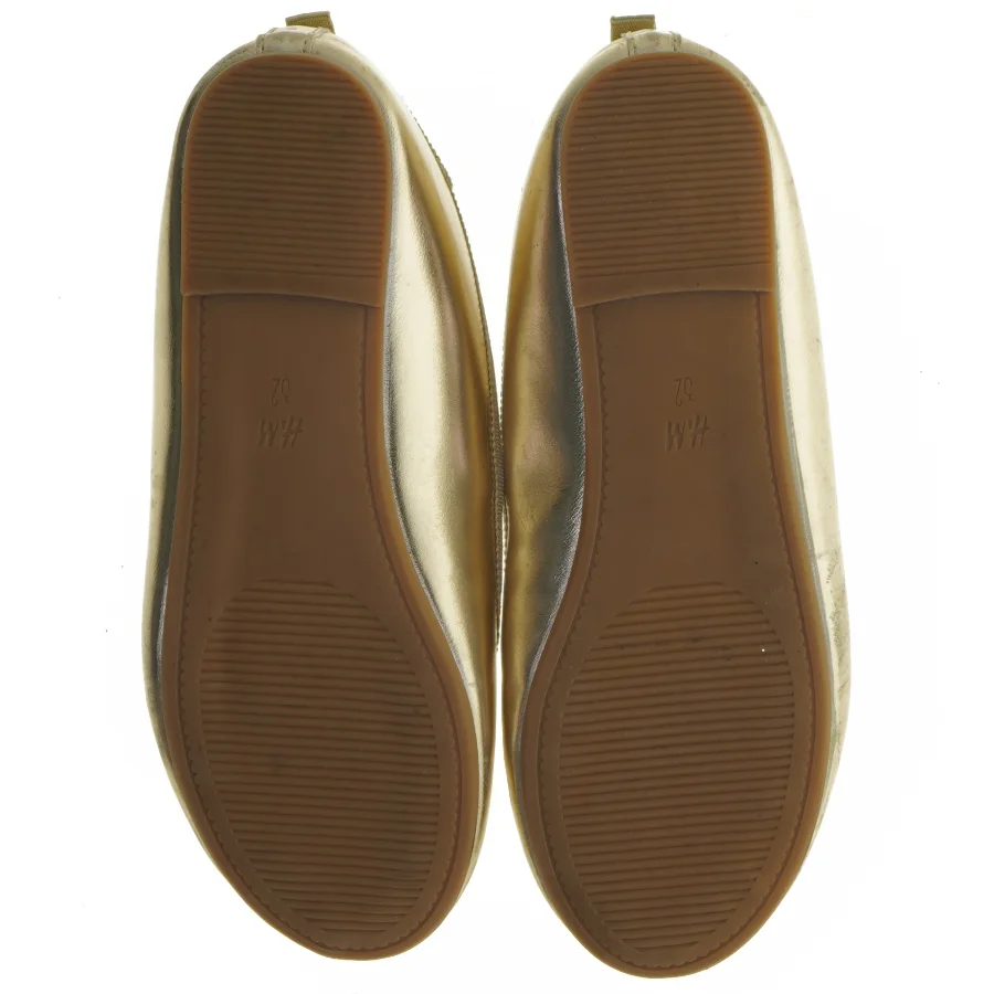 Guld ballerinasko størrelse 32 fra H&M (str. 32 )