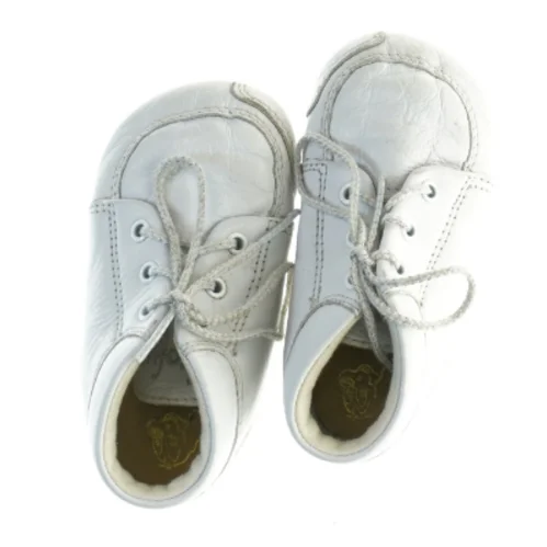 Brugte baby sko i hvidt læder fra Skofus (str. 21)