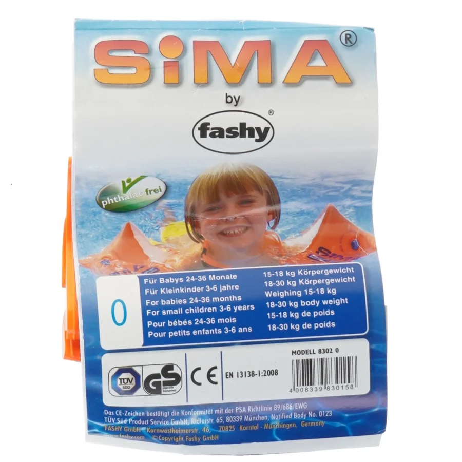 Svømmevinger til babyer fra Sima (str. 15-18 kg 23x15 cm)