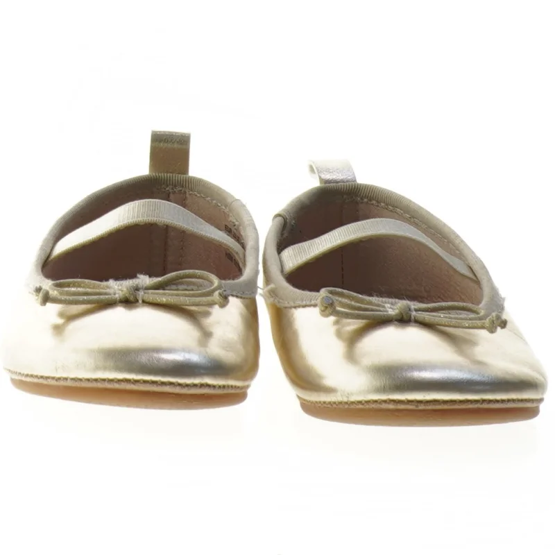 Børnesko guldballerina fra H&M (str. 23 )