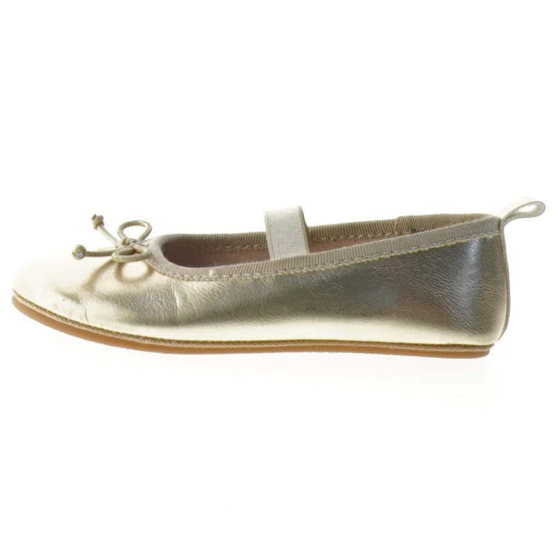 Børnesko guldballerina fra H&M (str. 23 )