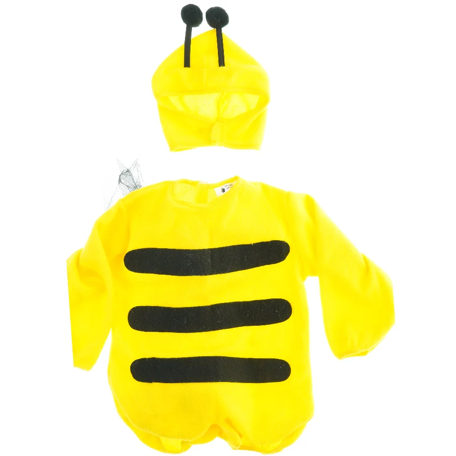 Fastelavn kostume 2-3 år. Udklædning Børnebi-kostume (str. Hofte - hals, 43 cm. skulder - skulder, 30 cm)