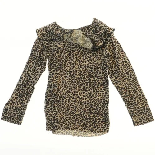 Langærmet bluse med leopardmønster (str. 92)