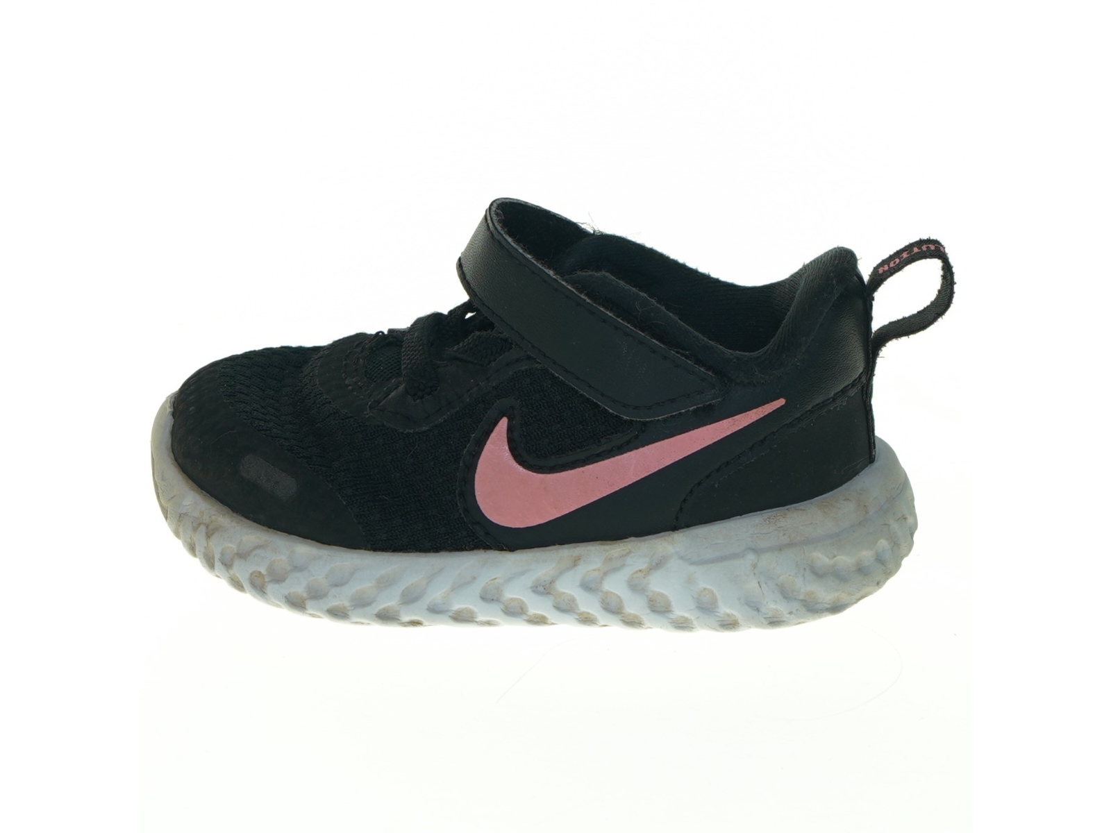 Sorte sneakers med velcro til børn fra Nike (str. 21)