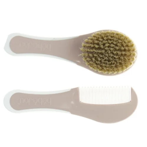 Massagebørste og kam sæt fra Bebejou (str. 17 x 5 cm)