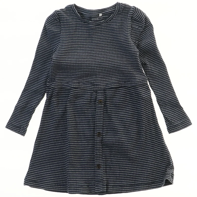 Langærmet kjole med knapper fra Name It (str. 98)