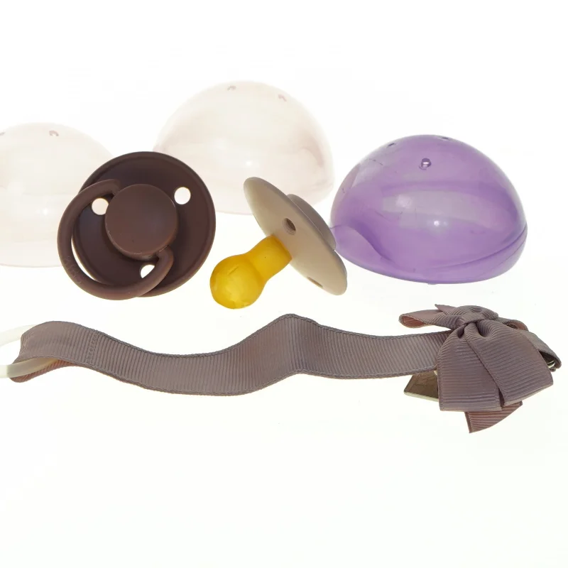 Sutter (ikke brugt) og sutteholder sæt fra Bibs (str. Baby)