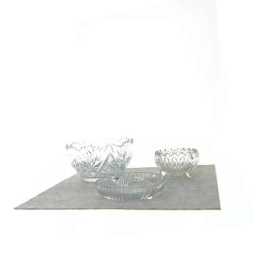 3 stk krystal skåle