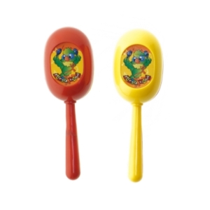 Plastik rasleinstrumenter til børn, 16 cm (str. 16 cm)