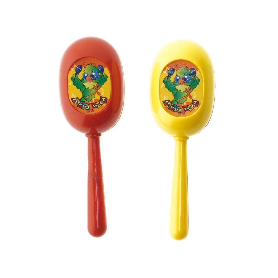 Plastik rasleinstrumenter til børn, 16 cm (str. 16 cm)