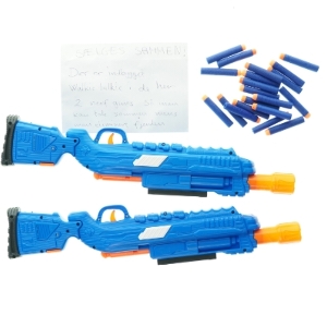 Nerf walkie-talkie blasters (str. 53 cm)