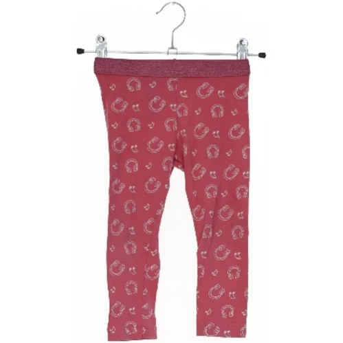 Røde leggings med hovedtelefon-mønster fra Lupilu (str. 92)