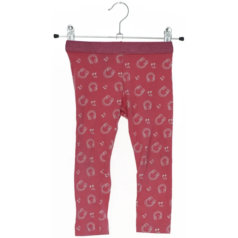 Røde leggings med hovedtelefon-mønster fra Lupilu (str. 92)