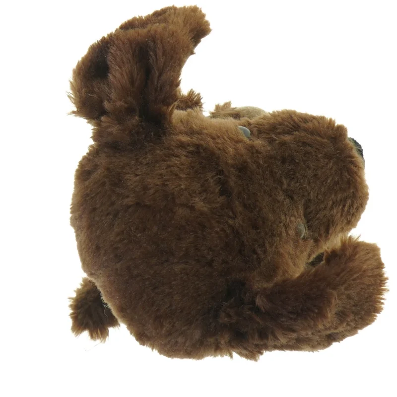 Tøjdyr hund med tøj (str. H. 18 cm)