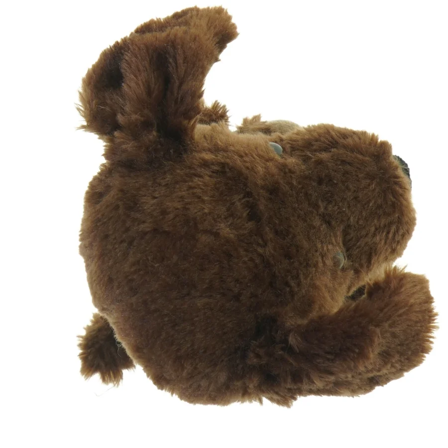 Tøjdyr hund med tøj (str. H. 18 cm)