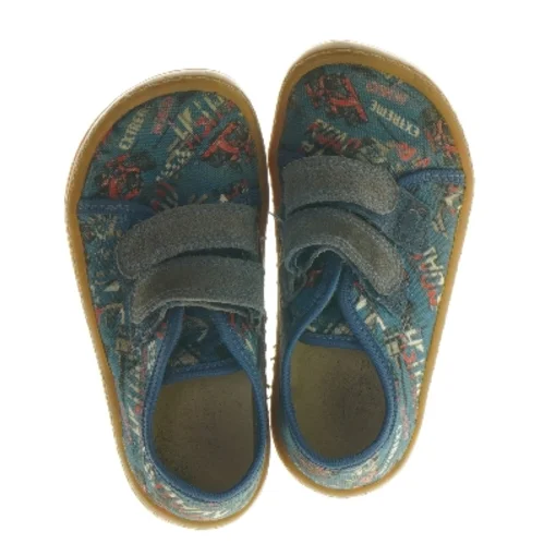 Froddo barfodssko canvas med racerbiler(str. 24 )