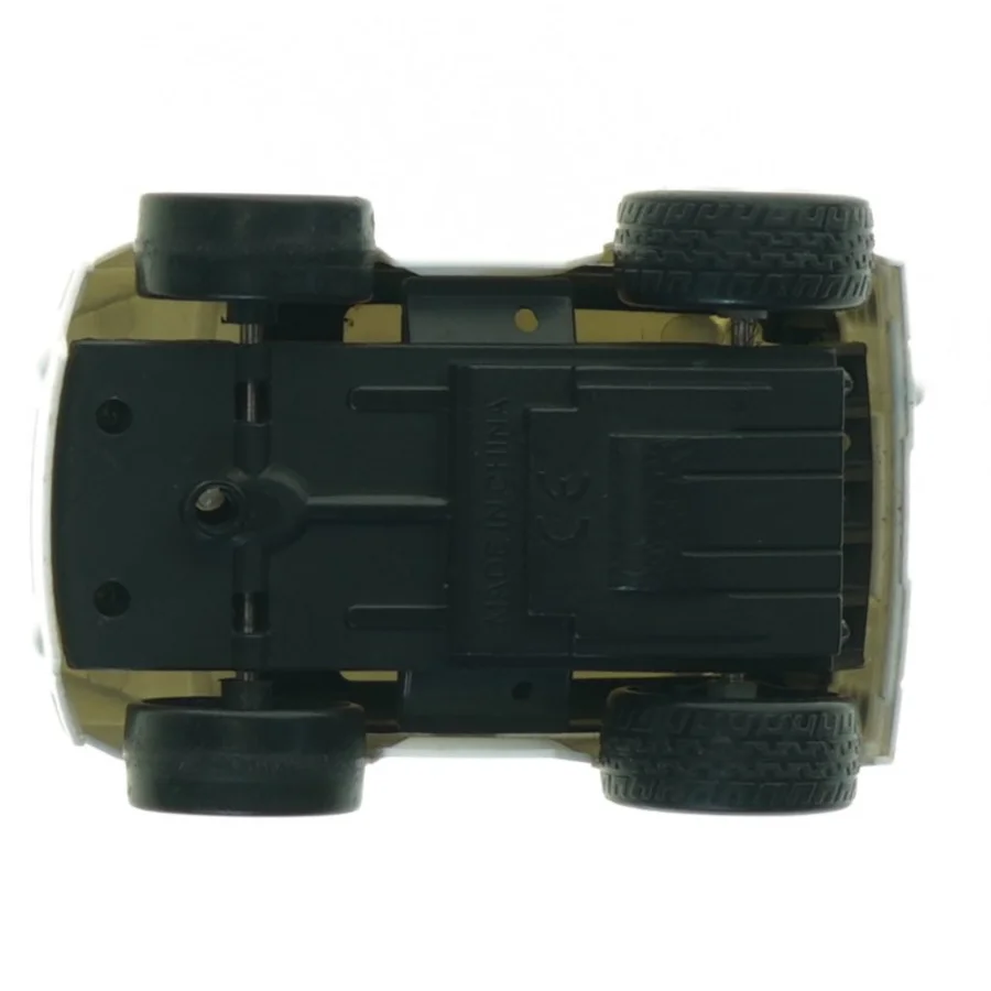 Hvid ambulance-/lægebil (str. 10 x 7 cm)